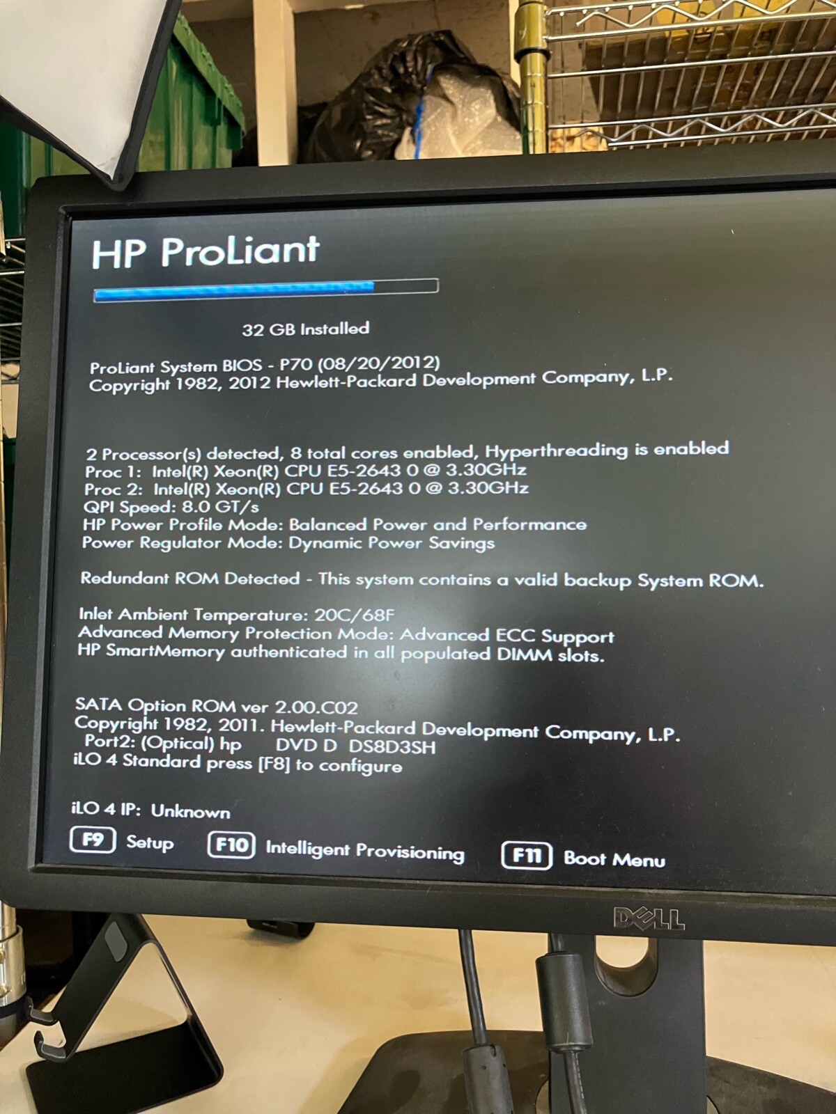 HP ProLiant DL380p G8 Server 2X Intel Xeon E5-2643@3.3Ghz 32GB RAM 876GB 15K SAS