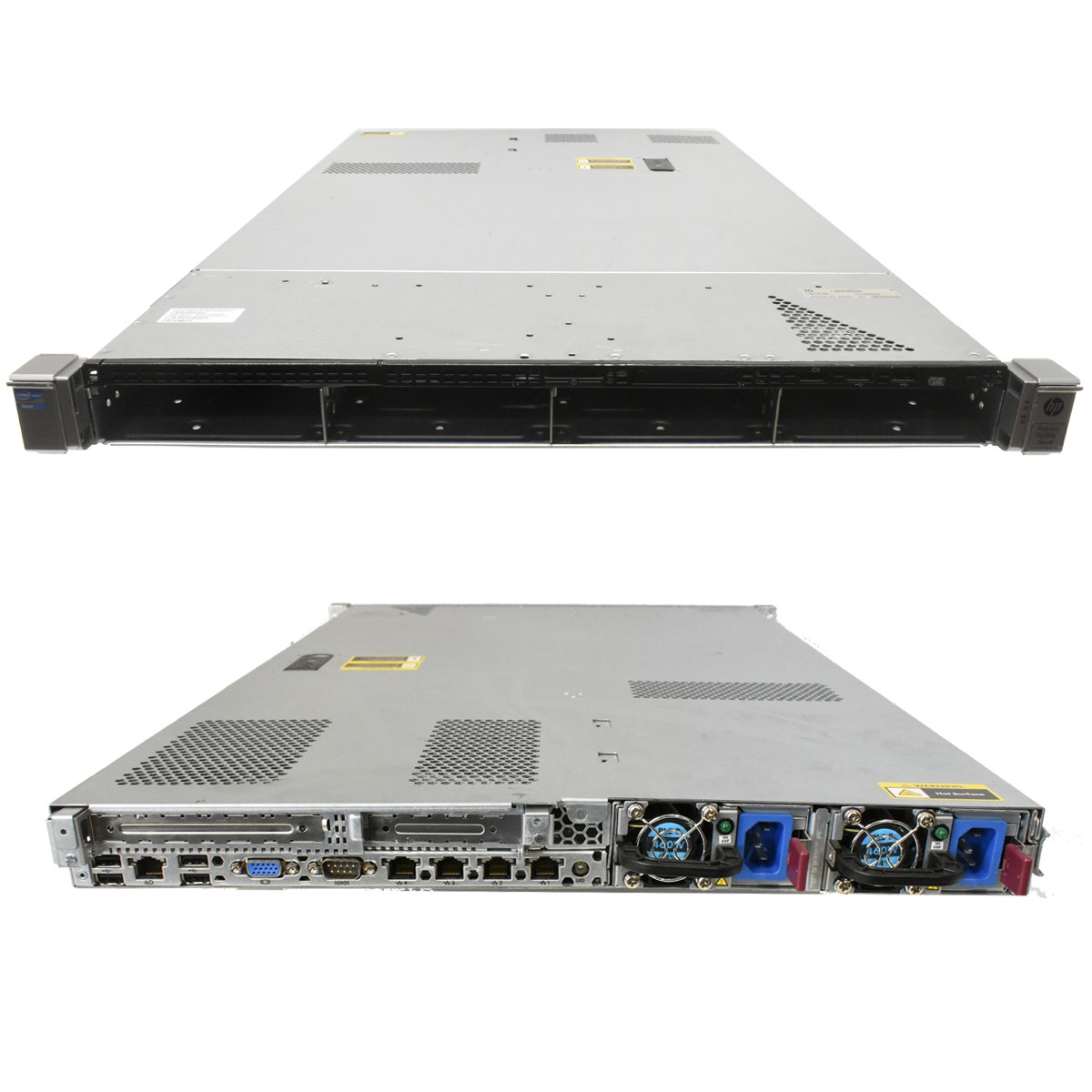 HP ProLiant DL360e G8 1U Rack Server no CPU no DDR3 RAM 2xCoolers 4xLFF 3.5″ …