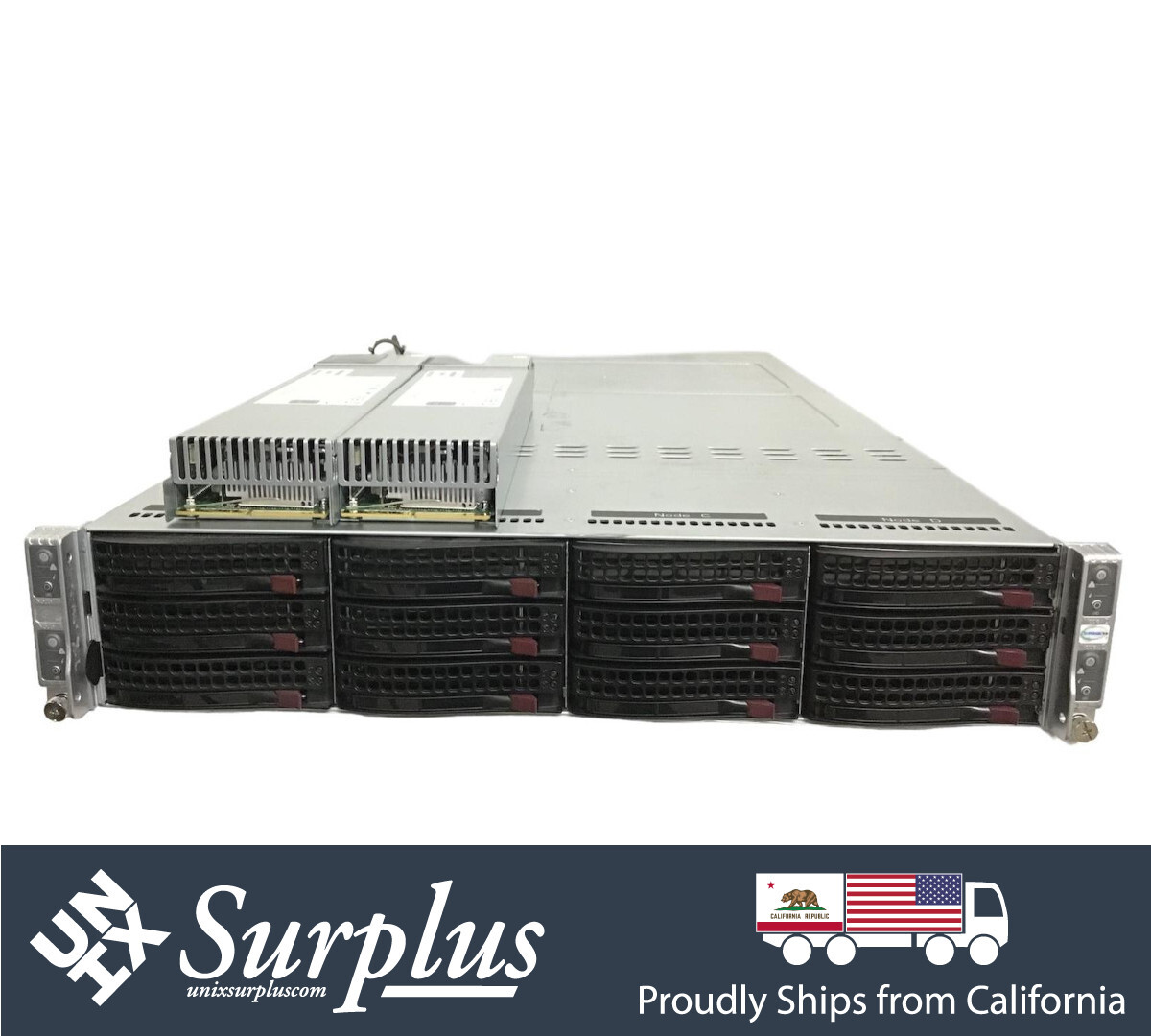 2U 4 Node 24 Bay SFF Server Specs: 8x Xeon Gold 5118 256GB DDR4 RAM X11DPT-PS