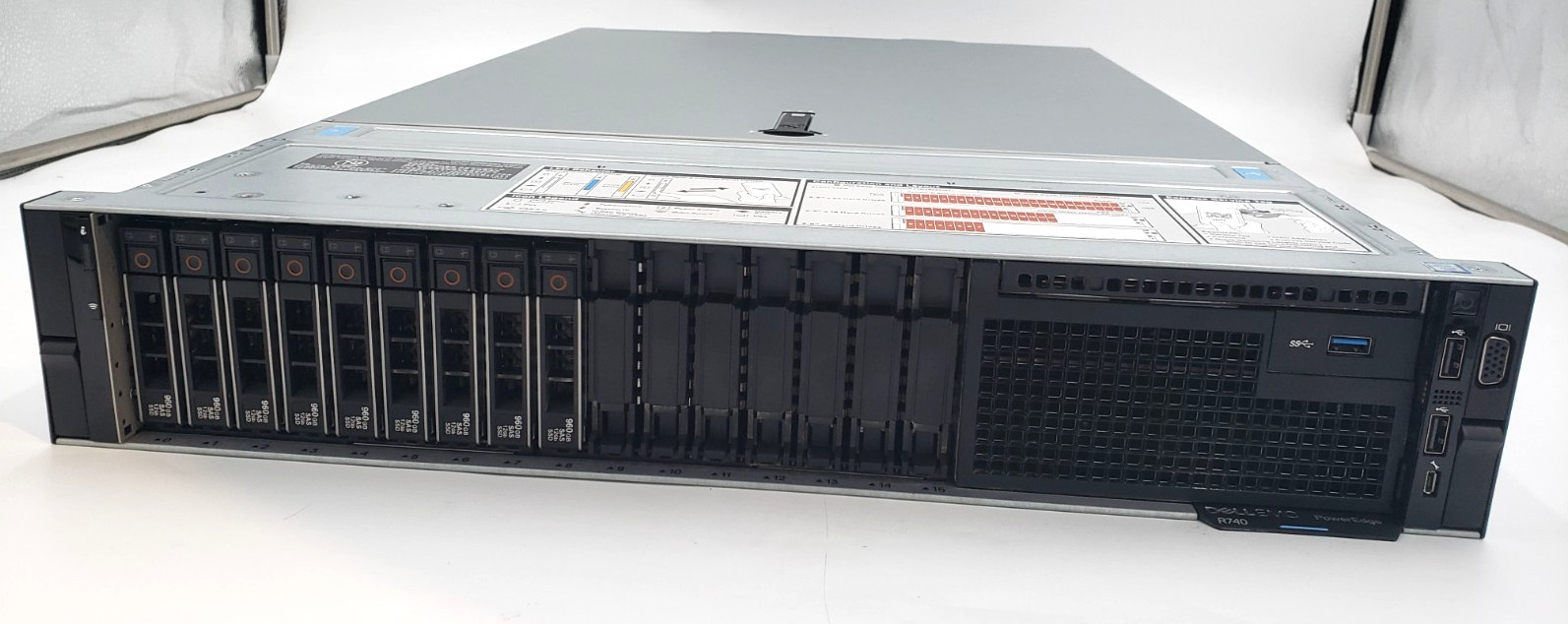 Dell PowerEdge R740 E38S Server | 2x Xeon Gold 6226 | 128GB DDR4 | 8.6 TB SSD