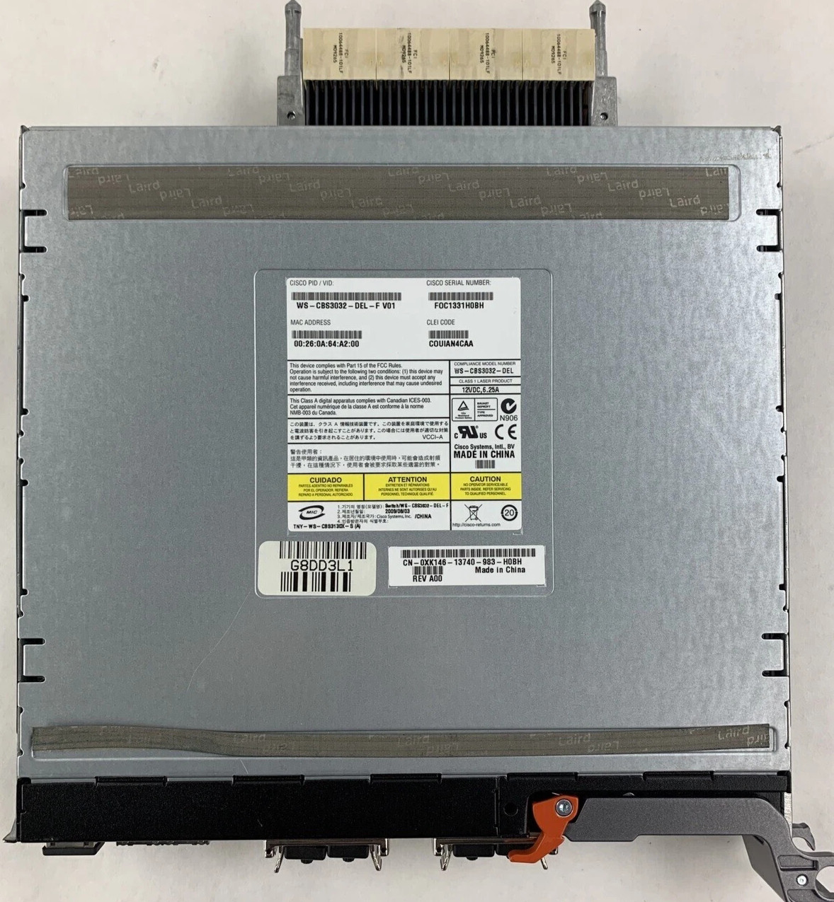 Cisco Catalyst WS-CBS3032-DEL-F Blade Switch 0XK146