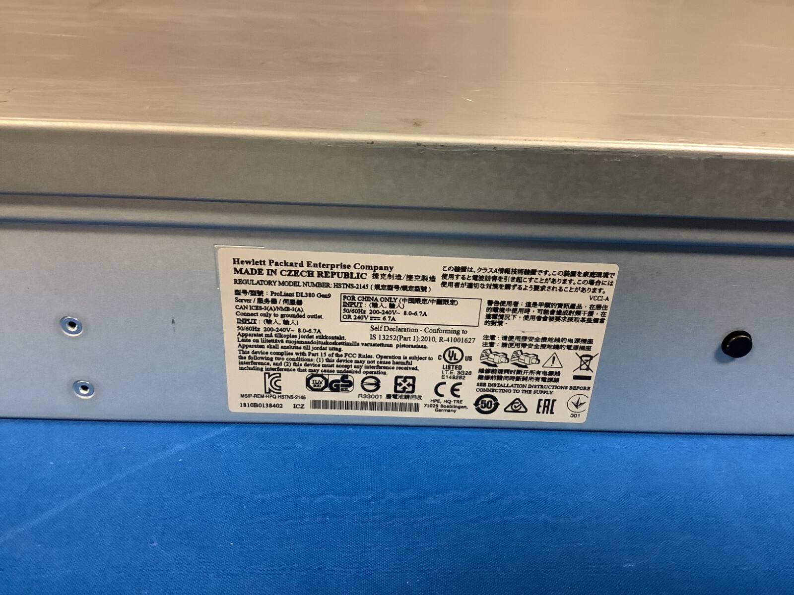 767032-B21 HP ProLiant DL380 Gen9 24x SFF CTO 775400-001