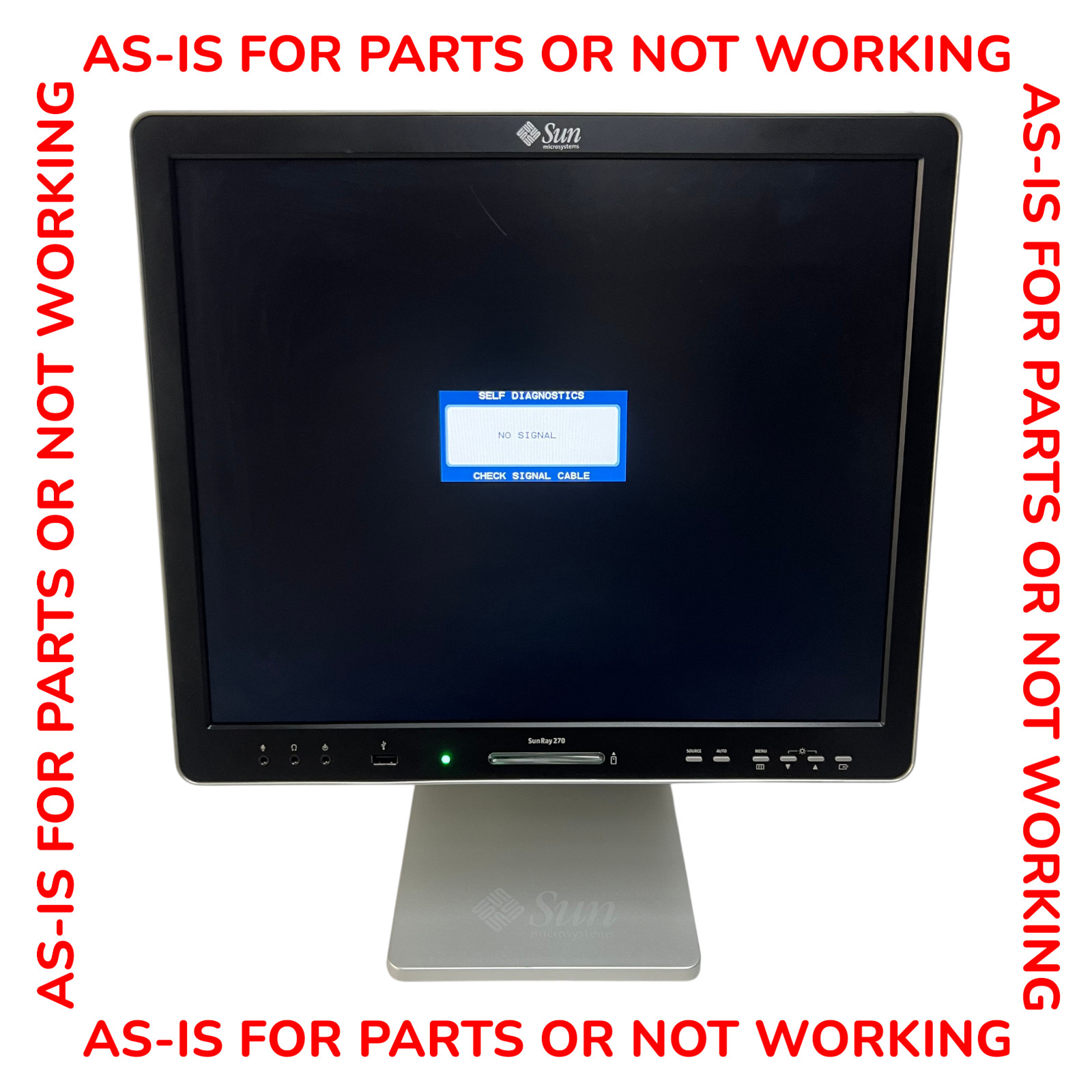 Sun Microsystems Sun Ray SR270 Virtual Display Client w Adapter Powers On As-Is