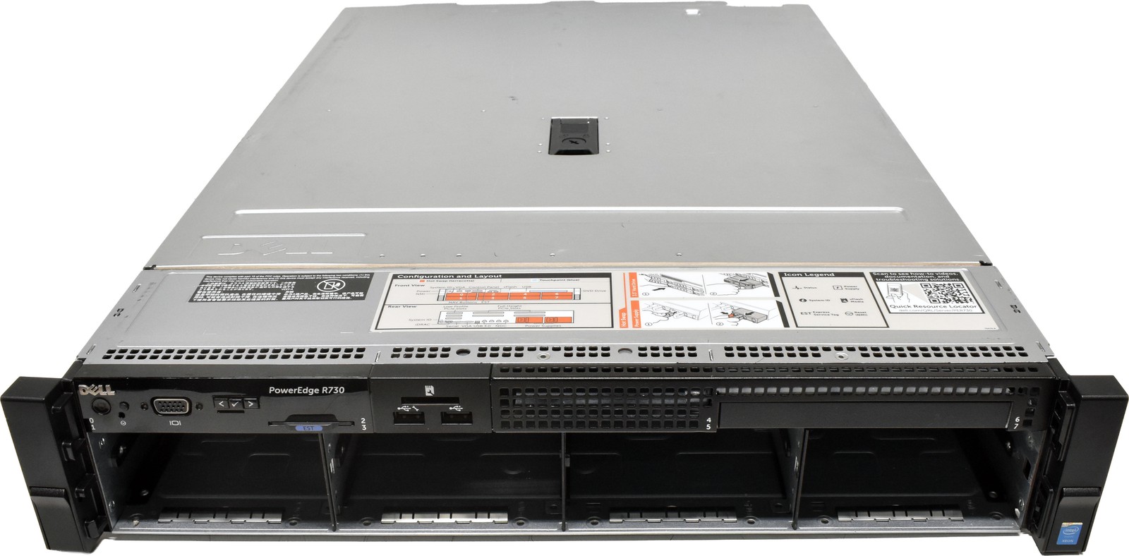 Dell PowerEdge R730 Rack Server 2U 2xE5-2687W V3 CPU 32GB RAM 8x LFF 3.5″ H730m