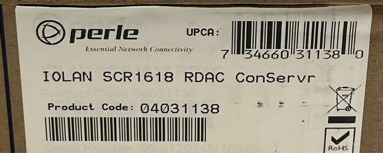 PERLE 4031130 IOLAN SCR1618 RDAC SECURE CONSOLE SERVER