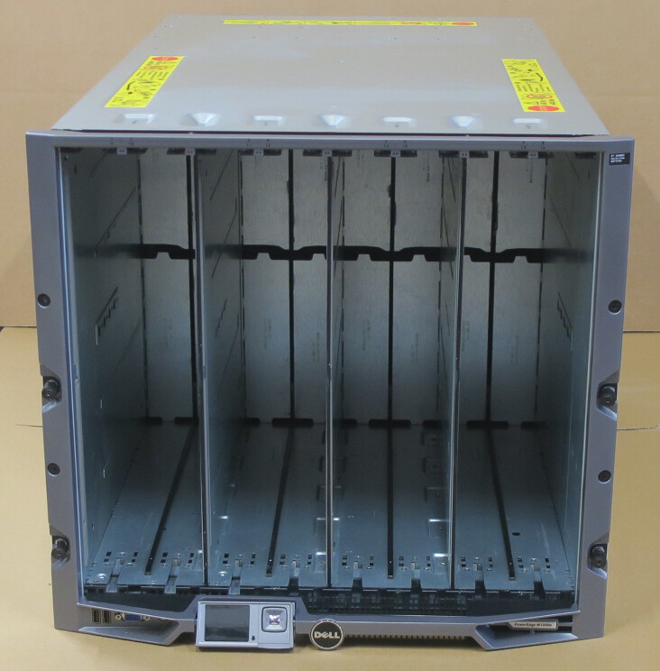 Dell PowerEdge M1000e V1.1 16-Slot Blade Chassis 6x PSU 2xCMC 2x 10Gb Pass Thru