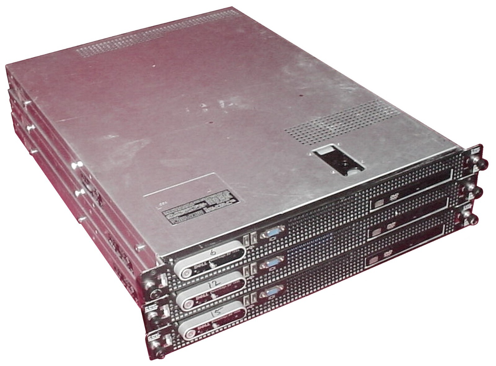 Lot of 3 Dell PowerEdge SC1435 Dual Opteron 2.8GHz 8GB RAM,No HDD,CD-ROM Server