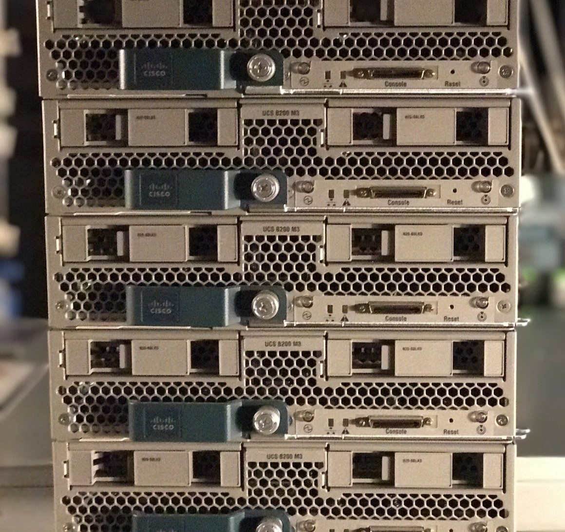 Cisco B200 M3 Two Xeon E5-2670V2 Blade Server 2x HDD/SSD Blanks Up to 768GB RAM