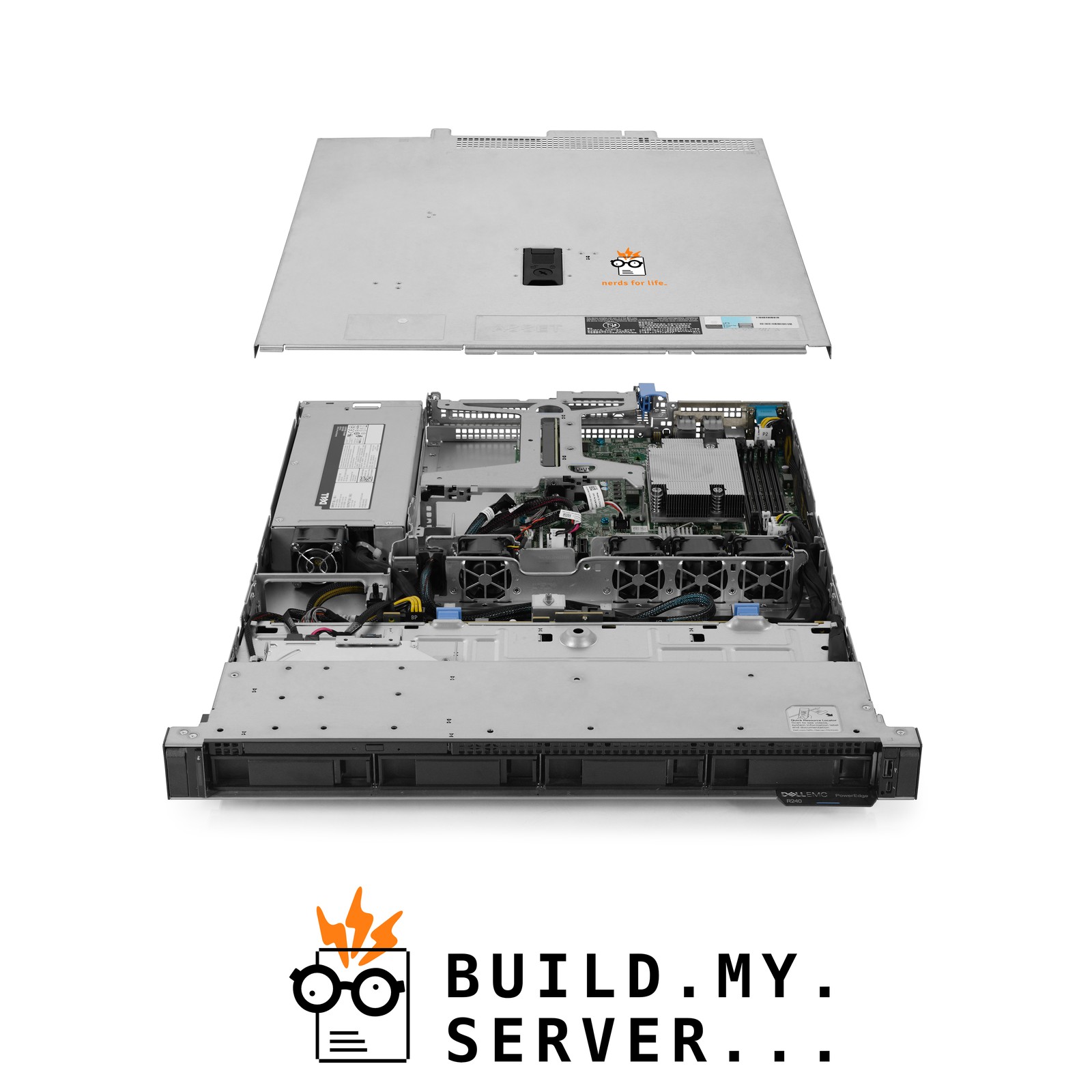 Dell PowerEdge R240 4-Bay LFF Server 3.80Ghz Quad-Core 32GB RAM + 4x Caddies