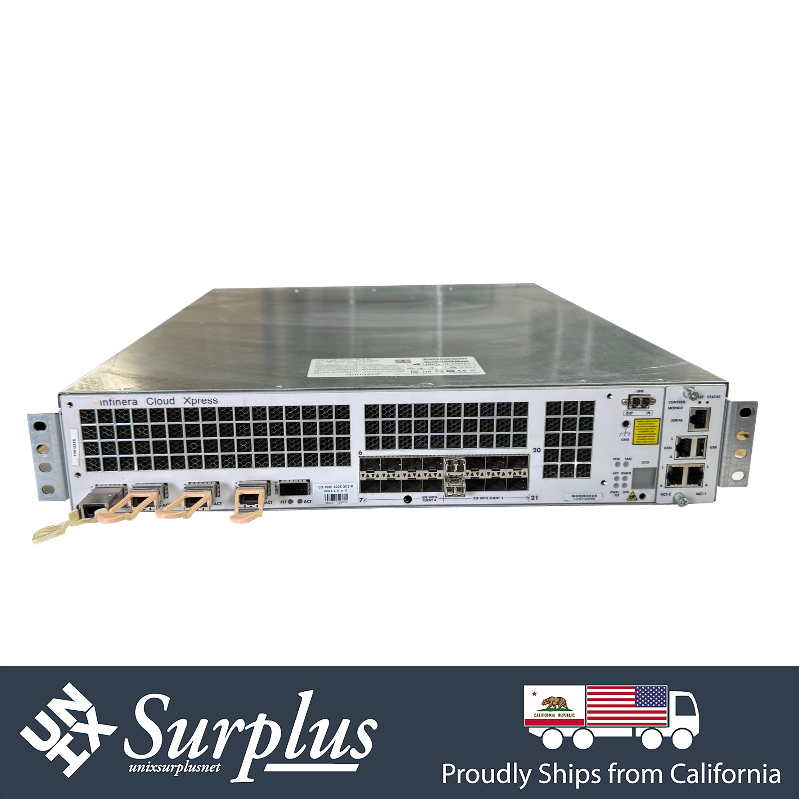 Infinera Cloud Xpress CX 100GE OCG3 Type 2 5 Ports 100G Data Center Interconnect