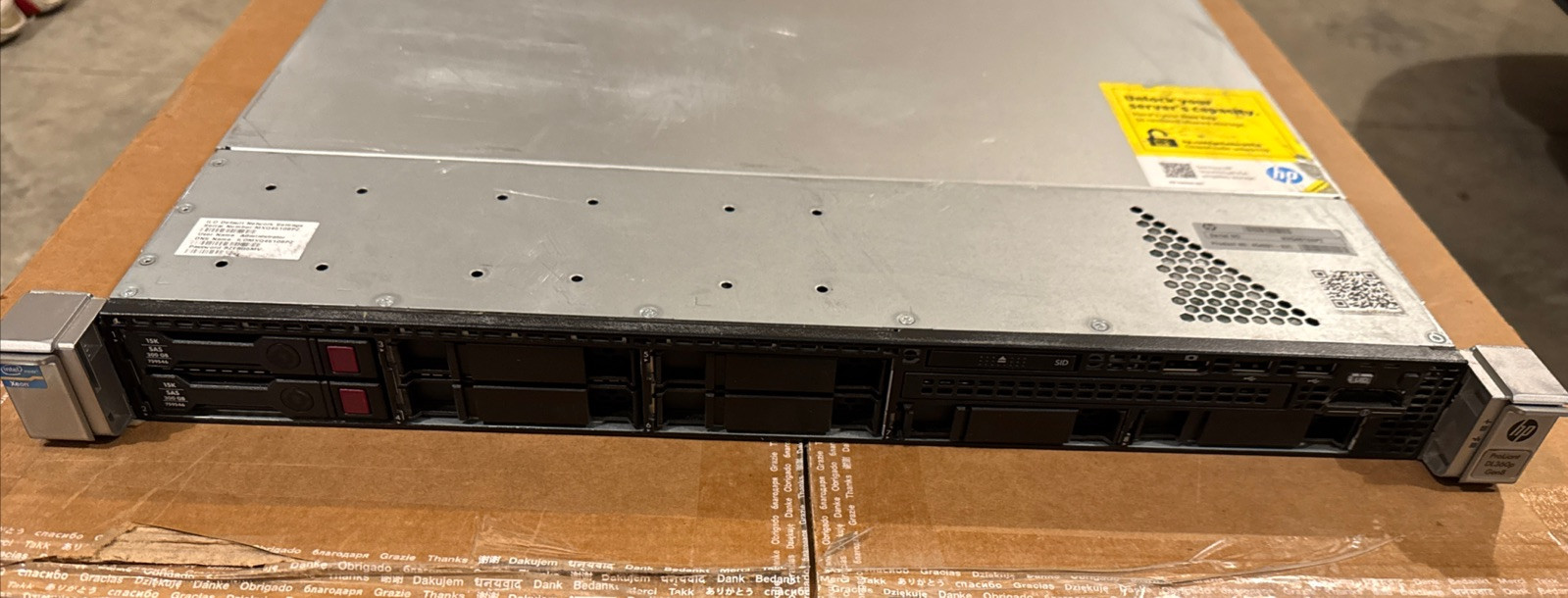 HPE Proliant DL360p Gen8, 2x E5-2697 v2, 2.7GHz, 128GB RAM, 2x300GB HDD, P440R
