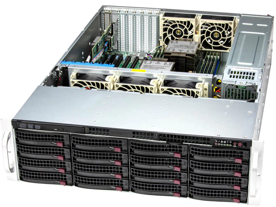 Supermicro SSG-631E-E1CR16L 3U Storage Server-16Bay X13DEI-T 1200W Redundant PWS
