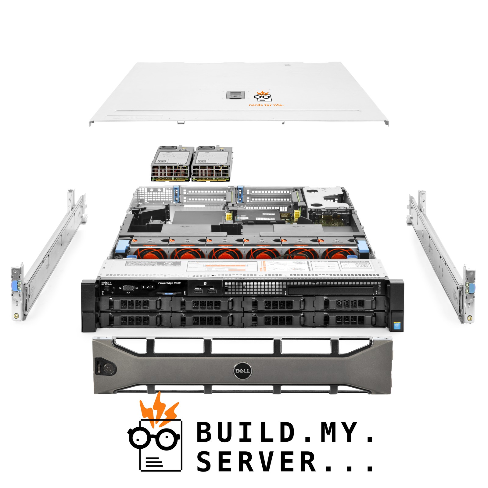 Dell PowerEdge R730 8B LFF Server 3.40Ghz 12-Core 256GB RAM + 38TB Storage Rails