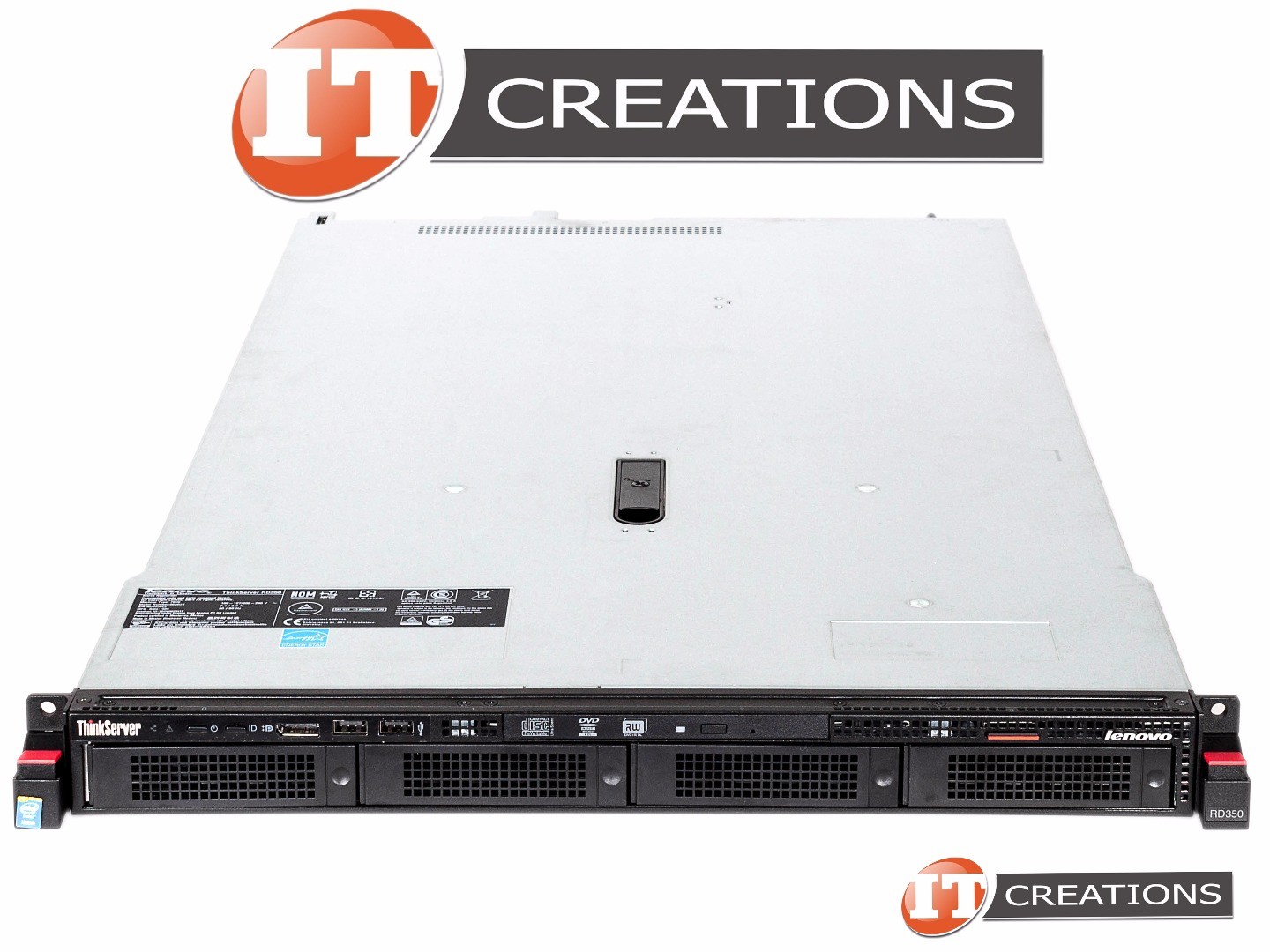 LENOVO THINKSERVER NEW RD350 SERVER TWO E5-2650V4 2.2GHZ 32GB NO HDD