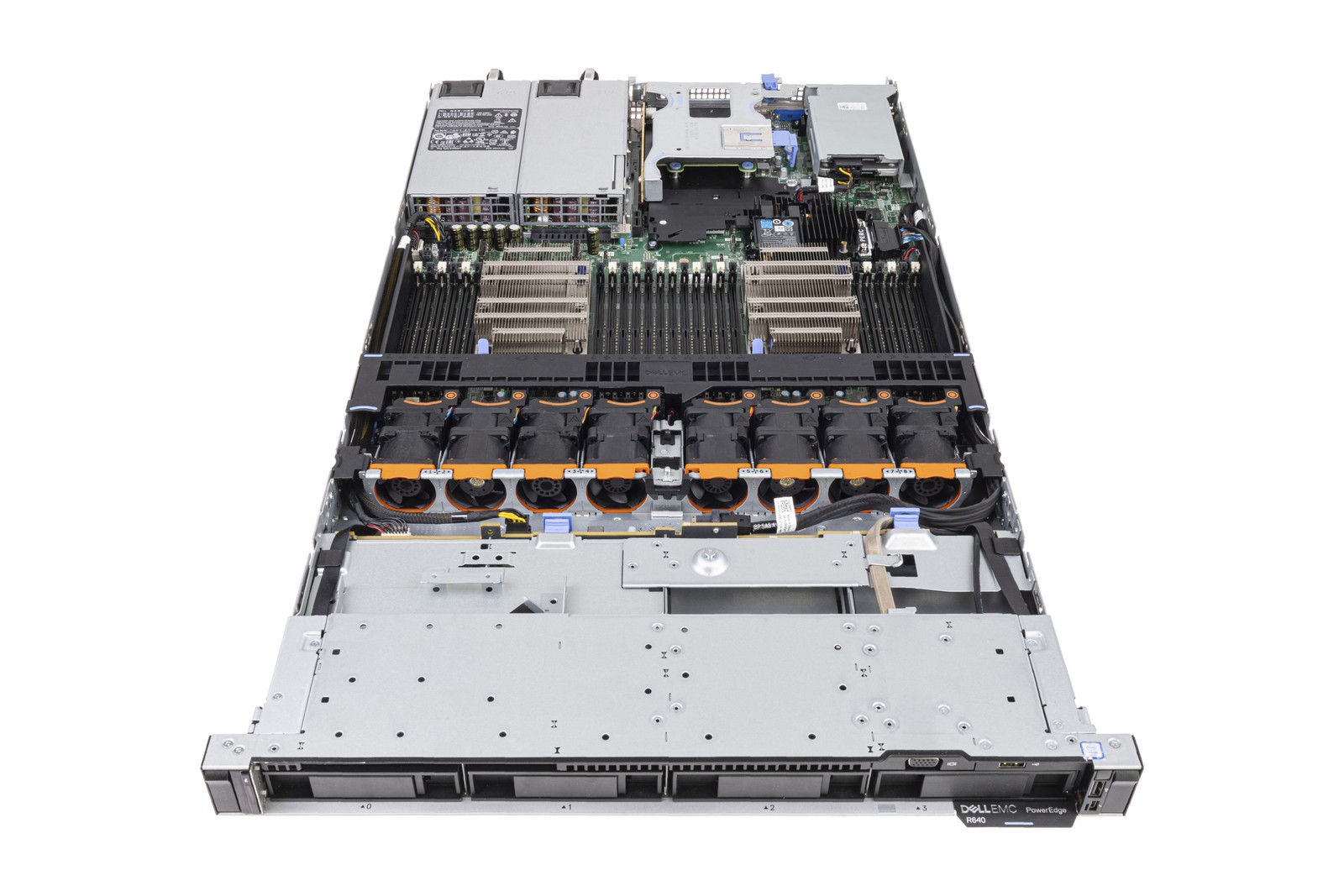 Server Dell R640 4×3.5″ with 2x Gold 6142 128GB H740 2x960GB 4x1GbE RJ45 2xPSU