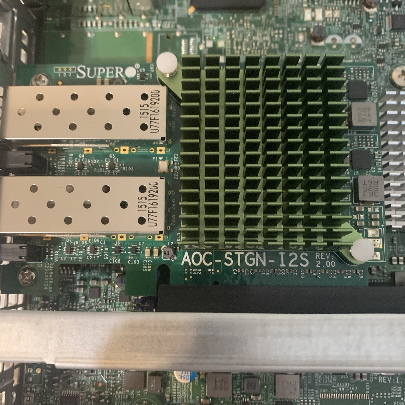 Supermicro X9DRT-P server node chassis 2x E5-2650v2 10GbE LSI 3108 SAS3 12Gb/s