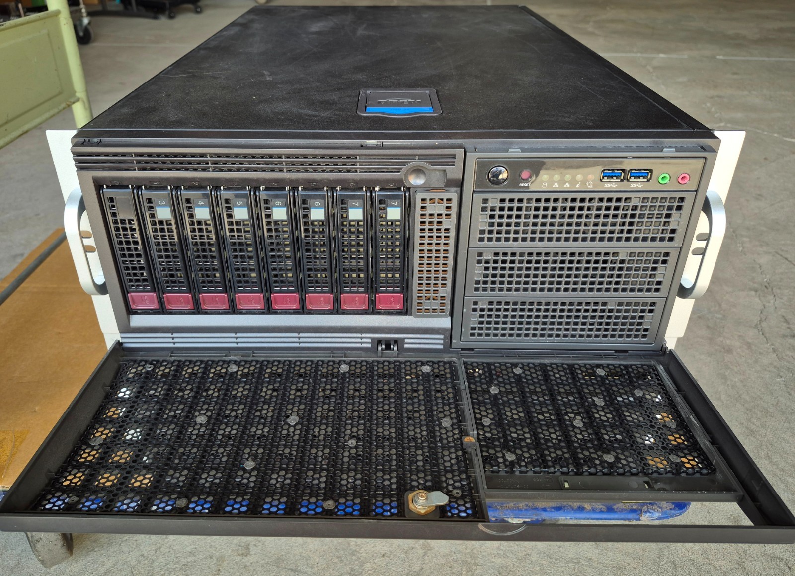Supermicro 747-20 4U GPU Server,X10DRG-Q,2 E5-2620v4,128GB RAM,2x PWS-2K04A-1R