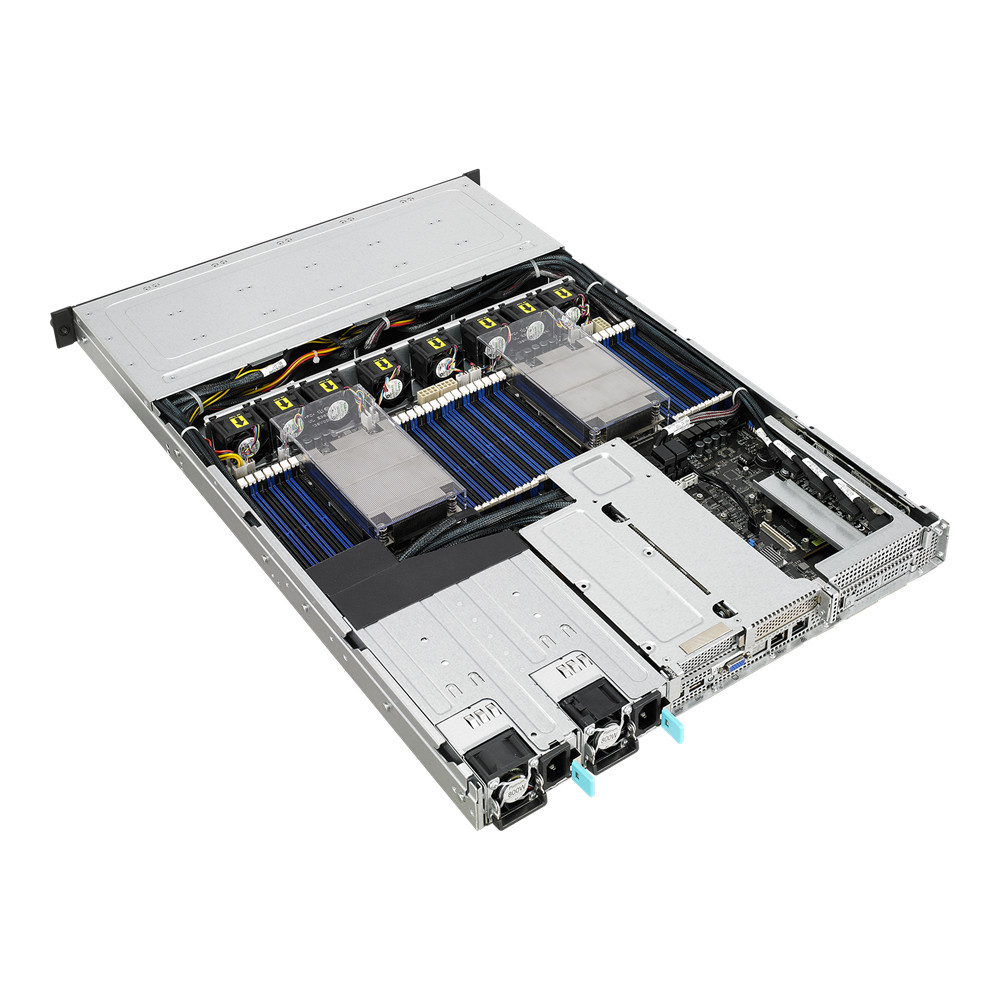 ASUS RS700A-E9-RS12V2 1U server + 2x AMD 7742 CPU , 8x NVMe U.2 + 4x SATA SSD