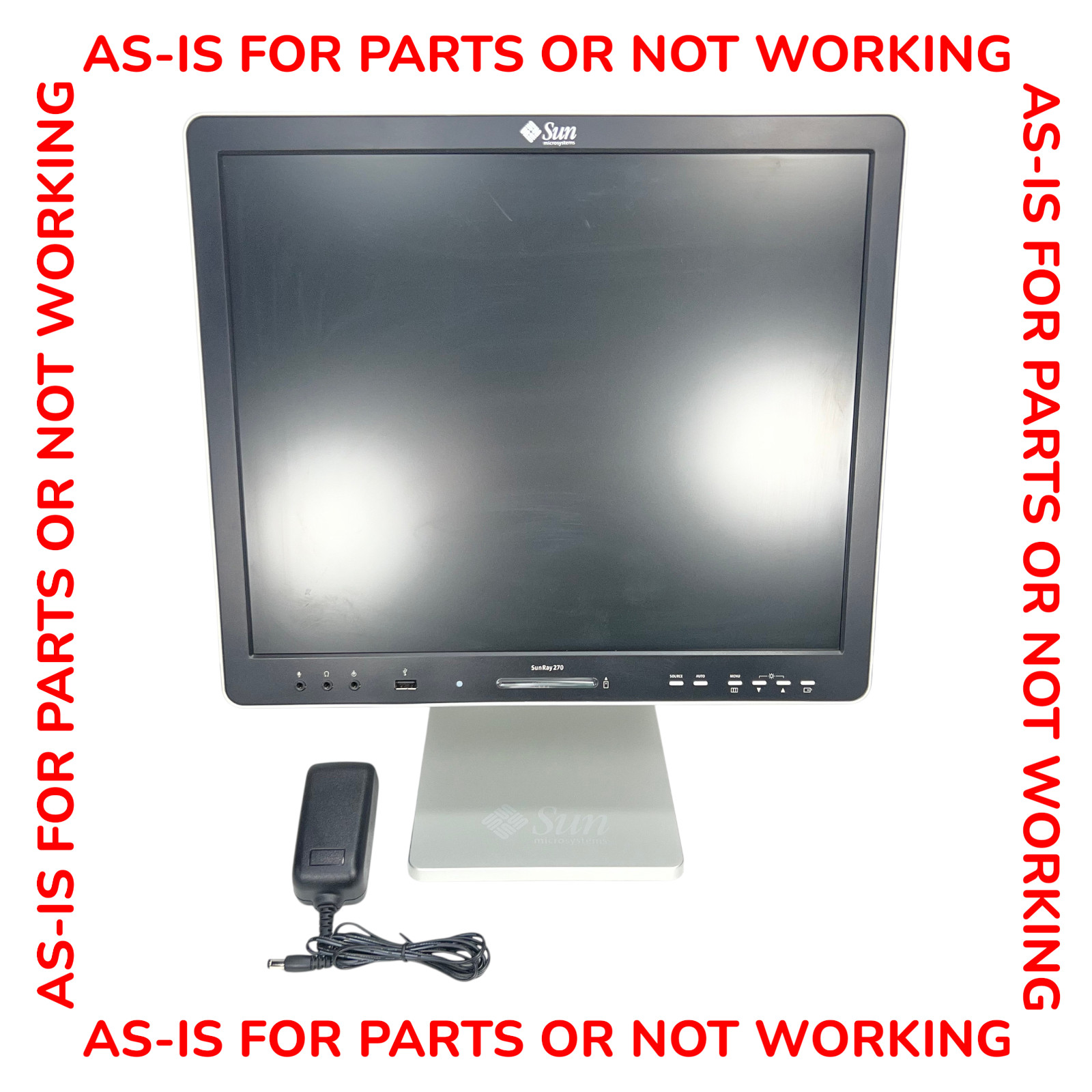 Sun Microsystems Sun Ray SR270 Virtual Display Client w Adapter Powers On As-Is