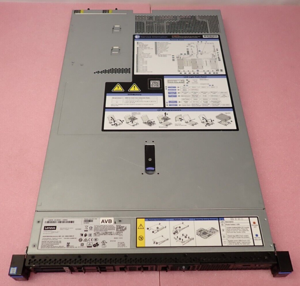 Lenovo System X3550 M5 6C E5-2603V4 32GB RAM 2x 600GB HDD 4-Bay Server 8869-AC1
