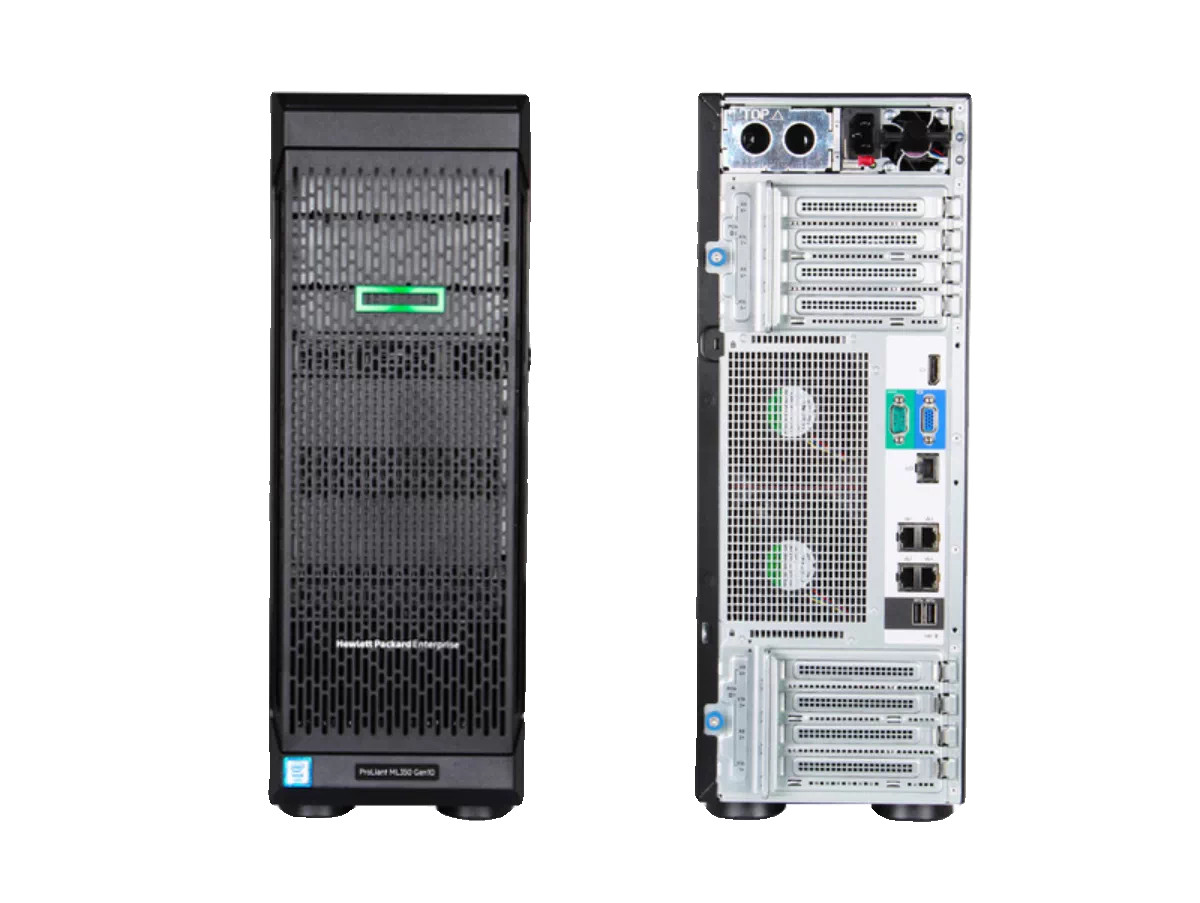 HP ML350 G10 Sever 8X2.5″/2X intel 8160 CPU 24C/128G RAM/1T SSD/RTX4090 24G GPU