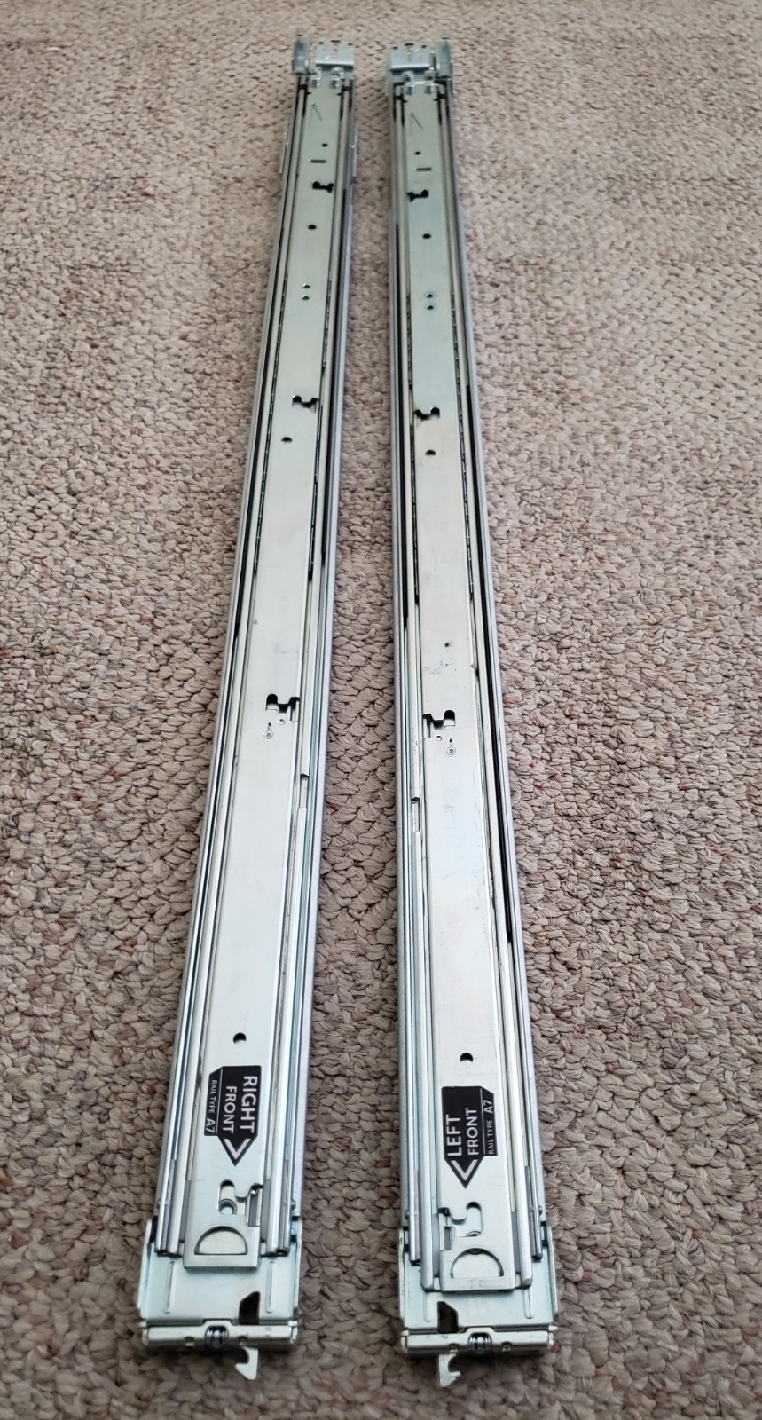 Dell Server 1U Left & Right Sliding Rails Kit 0K1X36 0M13G0