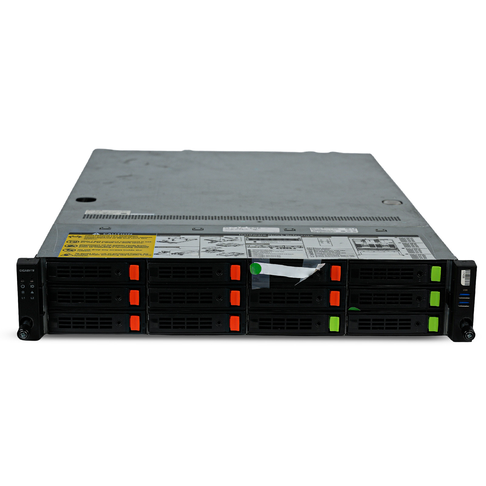 Gigabyte R282-Z96 ConnectX-5 Ex Server 2xEPYC 7282 3xGPU Slots 32xDDR4 12x Bays