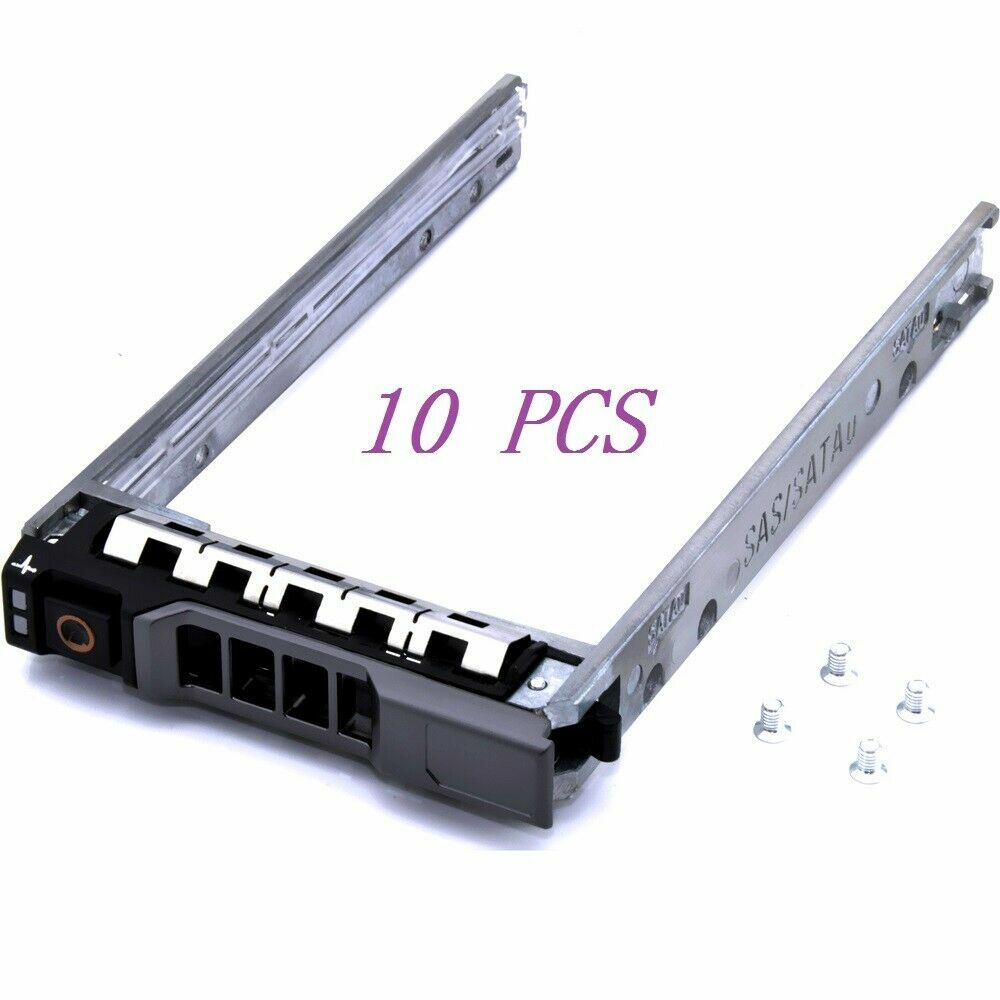 10X 2.5″ SAS SATA Hard Drive Caddy Tray for Dell Poweredge R310 R410 R510 R610