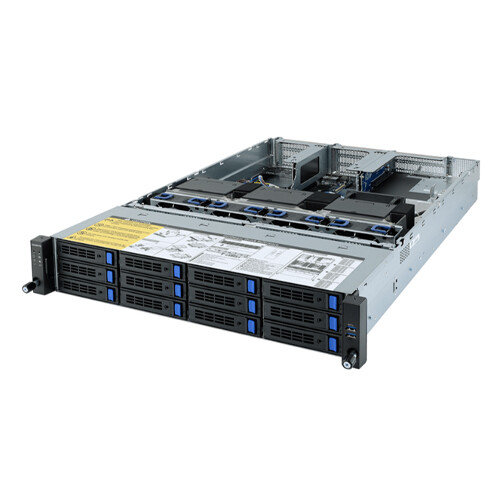Gigabyte R282-Z93 Server 12X3.5″+2X EPYC 7702 64C /8X DDR4 64G 3200MHz/4T M.2
