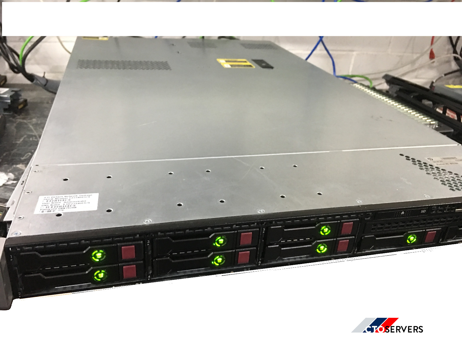 HPE iSCSI Storage 3.6TB – HPE Storevirtual 4330 8x450GB ***Licensed**1GB /10GB