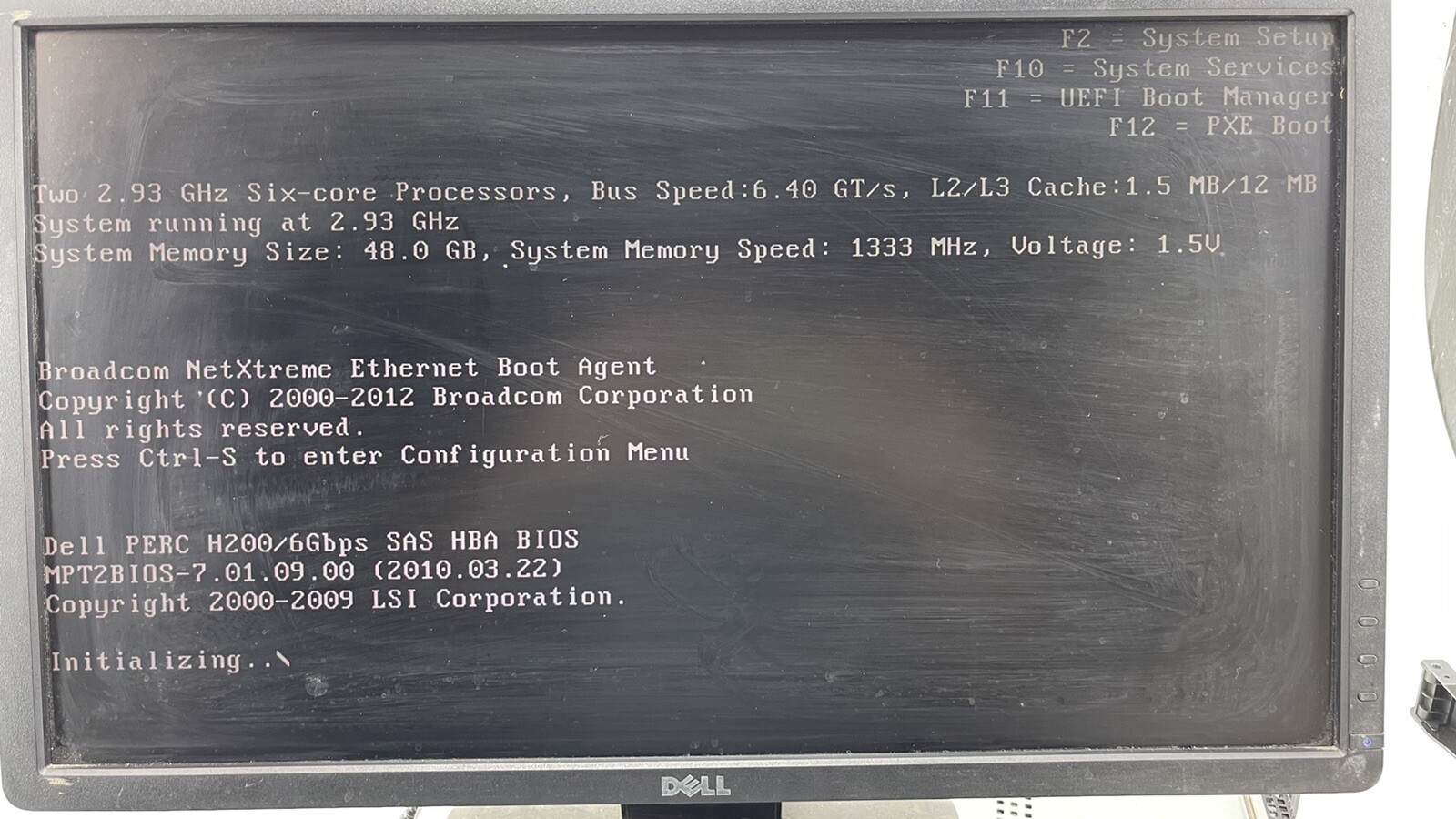 DELL POWEREDGE R610 E01S INTEL XEON 2.93GHz 48GB RAM NO HDD SERVER