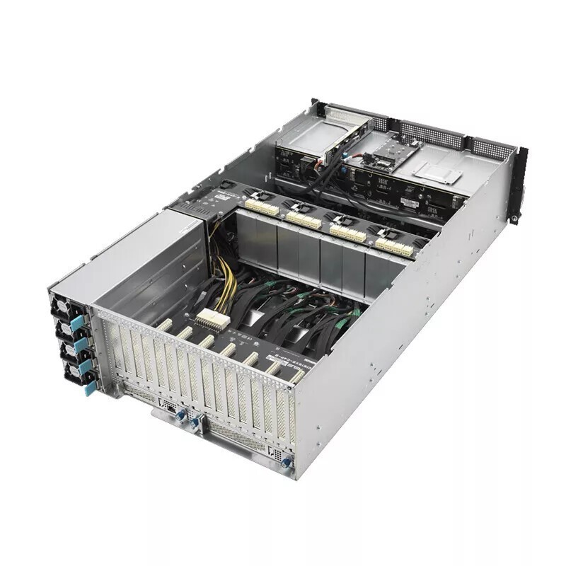 ASUS ESC8000A-E11 8 GPU Server With 2x AMD EPYC 7C13 CPU, 512GB RAM，4x3000W PSU