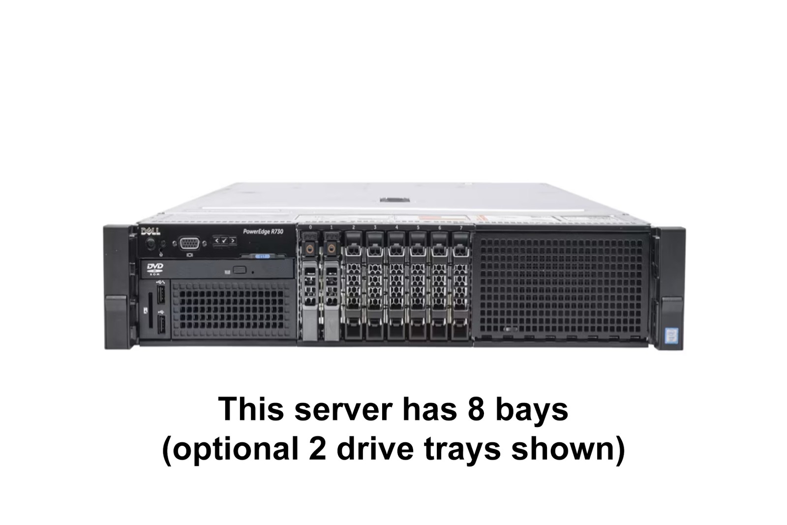Dell PowerEdge R730 Server 2x E5-2620 V4=16 Cores H330 32GB RAM 2x NEW 250GB SSD