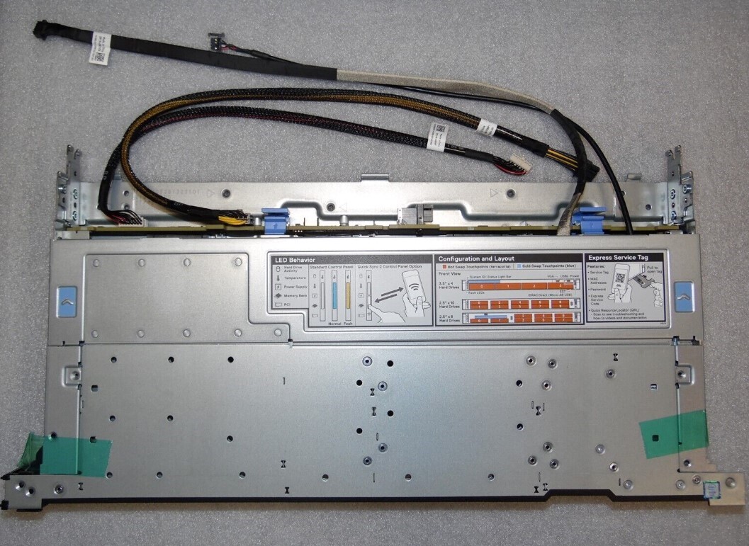 DELL EMC POWEREDGE SERVER R640 4 BAY LFF 3.5″ HDD FRONT END CHASSIS KIT
