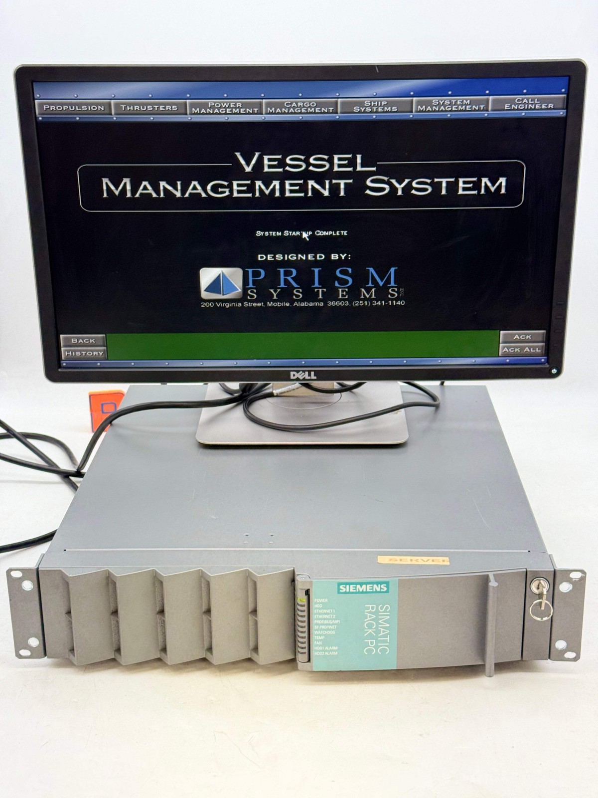 Siemens 6AG4112-0AA21-0BX3 Simatic Rack PC 647B w/ (x2) 6GK1161-3AA01 (Used)