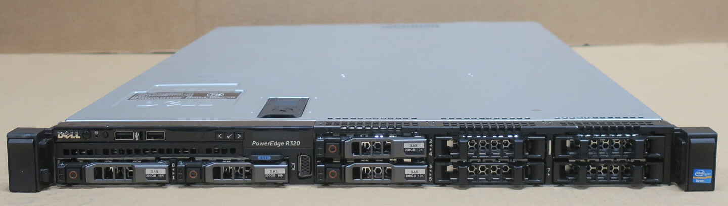Dell PowerEdge R320 1x Six-Core E5-2430v2 2.5GHz 24GB Ram 4x 300GB HDD 1U Server