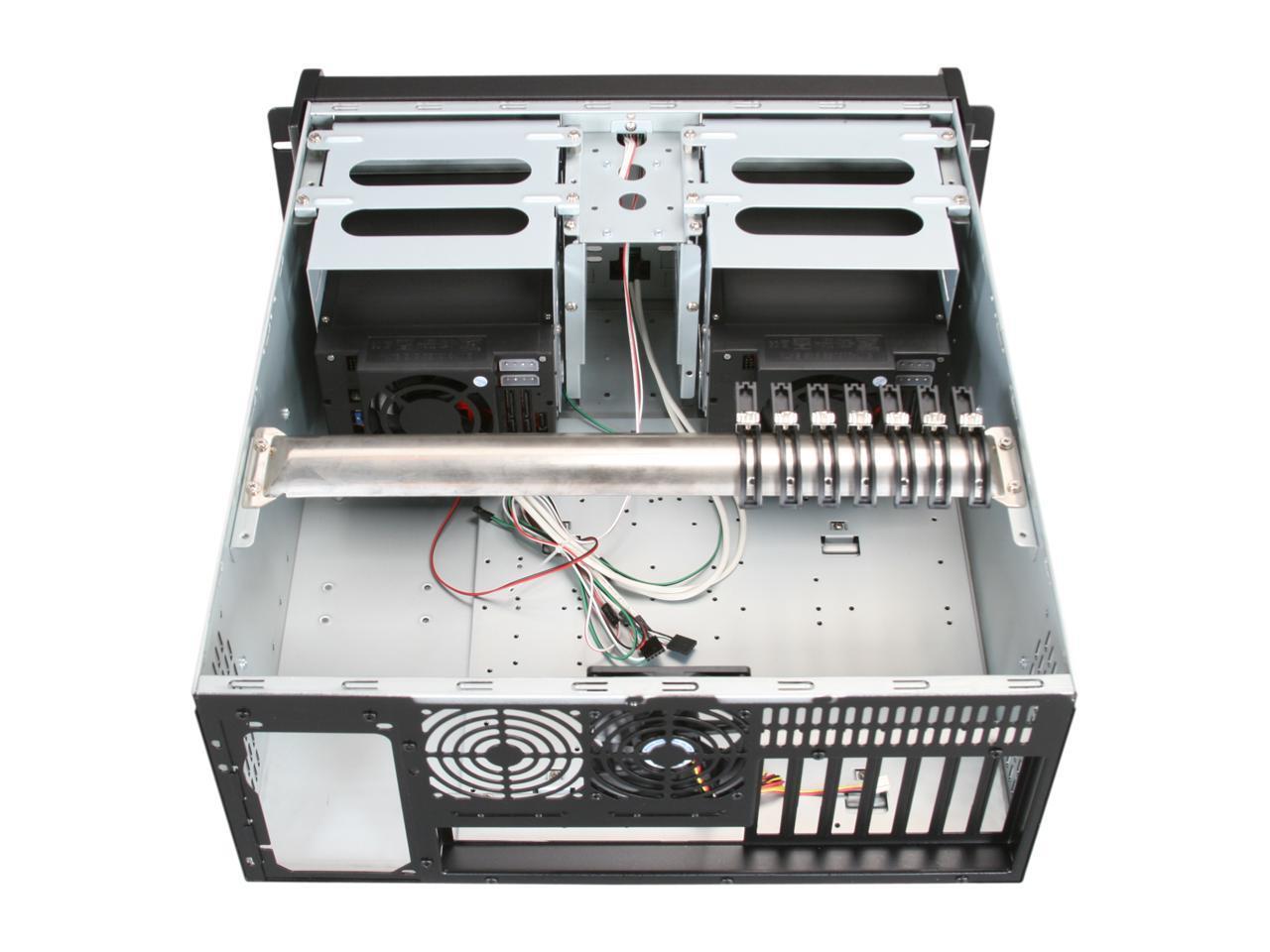 iStarUSA D406ND-B6SL Black Aluminum / Steel 4U Rackmount Compact Stylish Rackmou