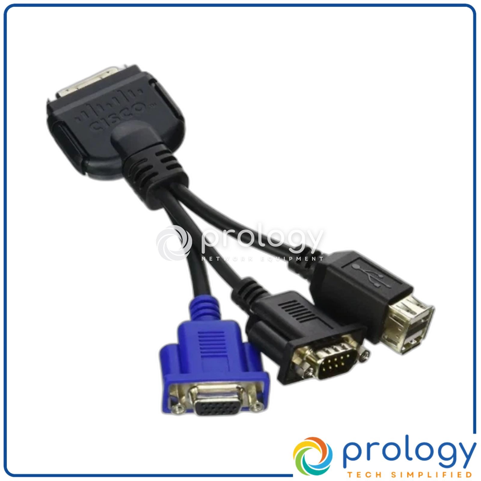 *Brand New* Cisco Cable KVM Dongle Monitor Connector to DB9 VGA 37-1016-01