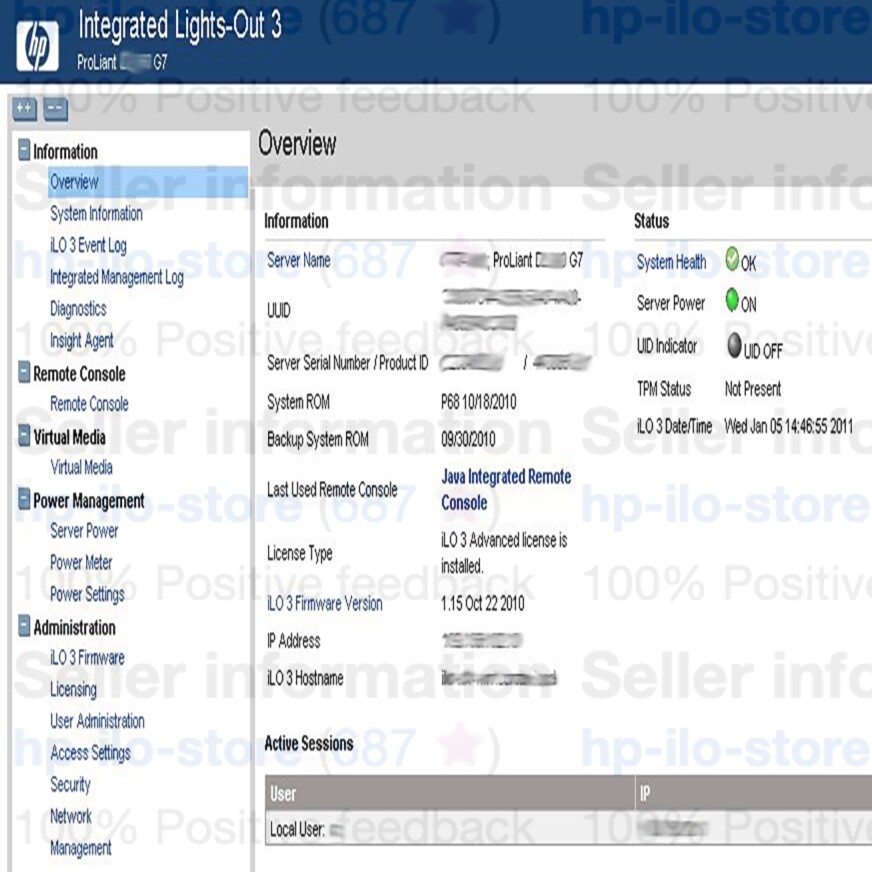 HPE iLO Advanced License iLO 2, iLO 3, iLO 4, iLO 5 ALL SERVERS FAST SHIP SALE