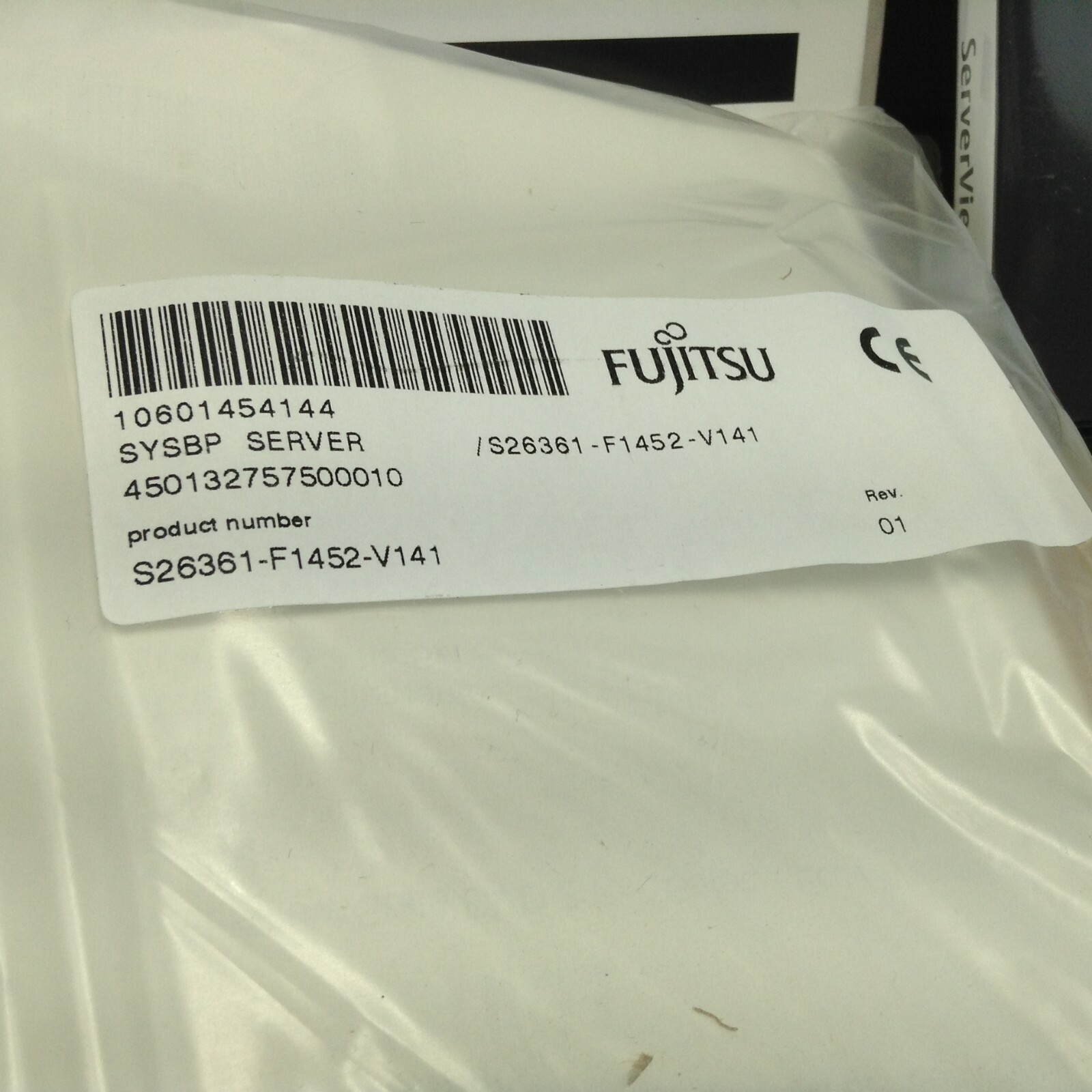 FUJITSU S26361 Accessory Kit For Fujitsu Primergy RX200 S7 Server +SOFTWARE DISC