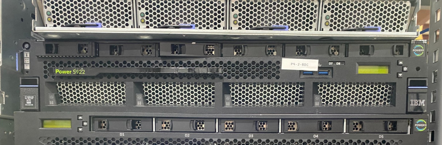IBM 9009-22A Power System S922, 16 core 3.4 to 3.9 Ghz (max) POWER9, see config