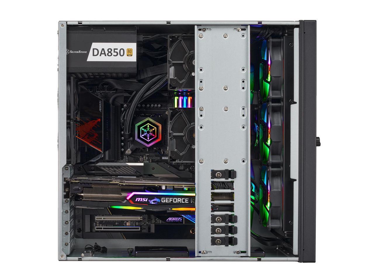 Silverstone RM44 4U rackmount server chassis with enhanced liquid cooling compat