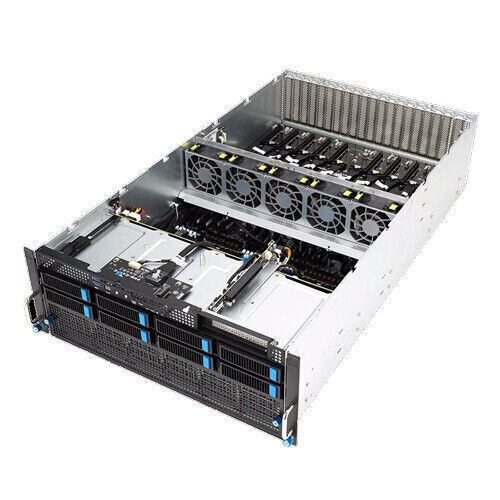 ASUS ESC8000A-E12 8XGPU Server Support EPYC 9004 CPU 8X3.5″(4XNVME) 4X3000W