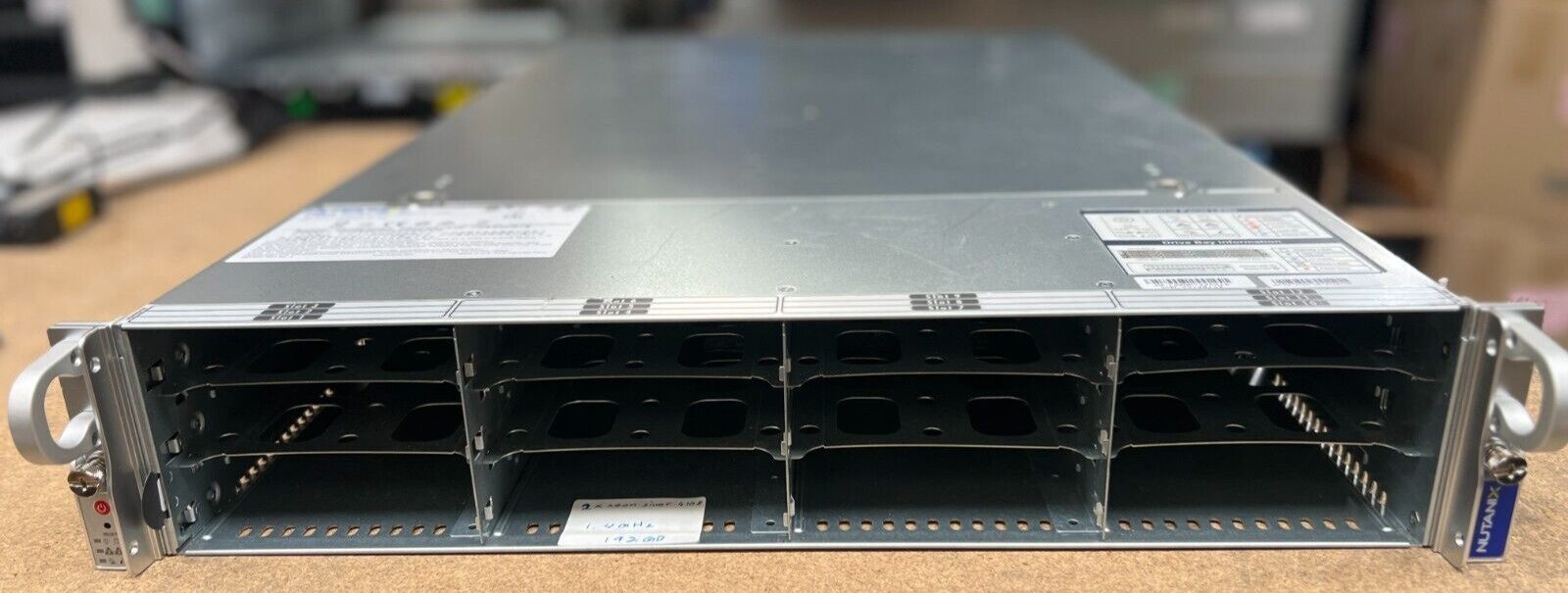 Nutanix NXS2U1NL12G600 Server l 2xXeon Silver 4108 @1.4GHz 192GB l NoHDD 2xCards