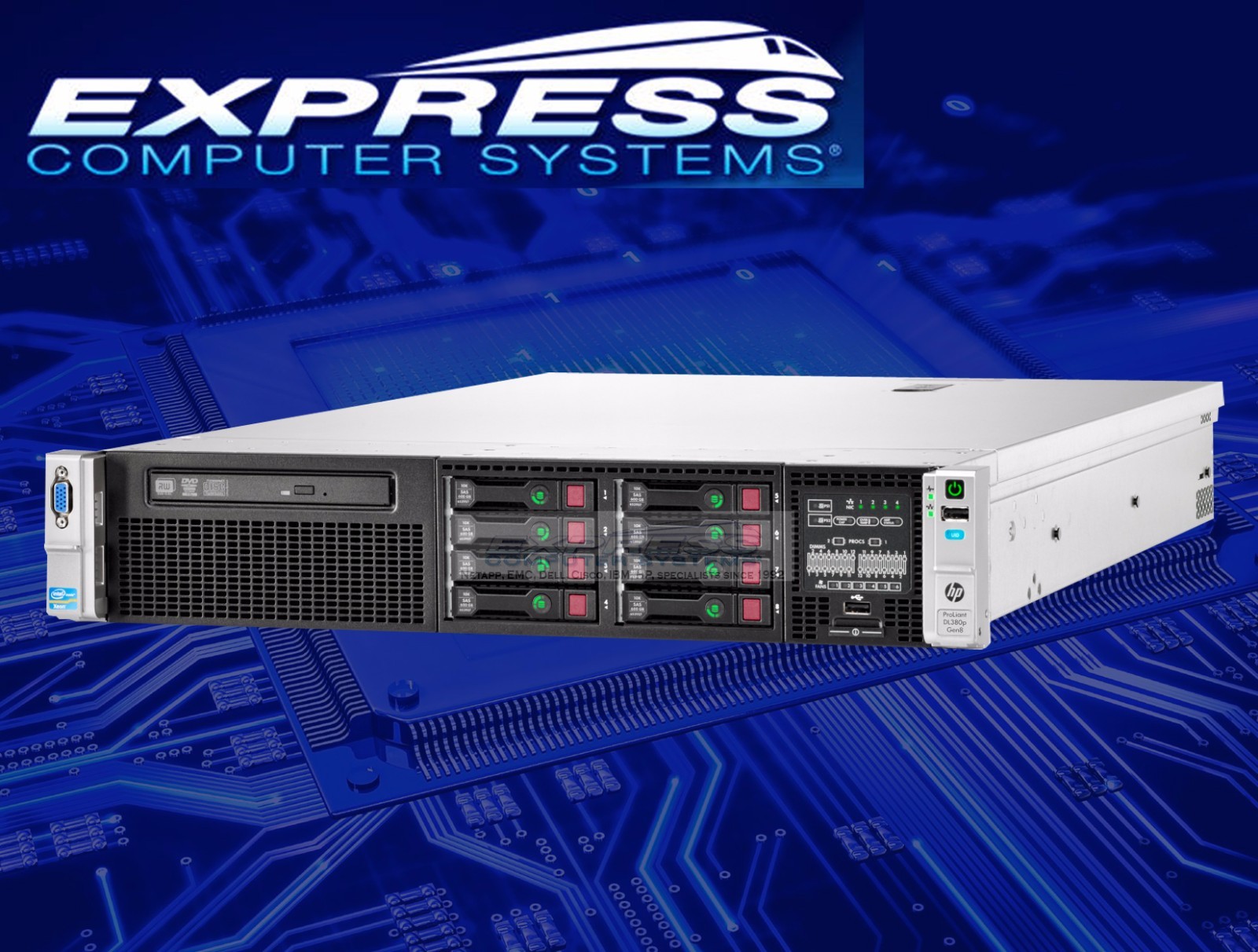 HP ProLiant DL380p G8 Gen8 E5-2620v2 2.1GHz 6-Core 16GB 8x 2.5″ SFF