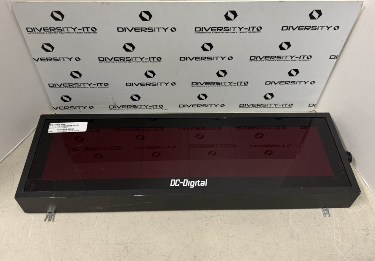 DC-DIGITAL DC-406N-POE4.0 Inch LED, 6 Digit, Network NTP Server Synchronized