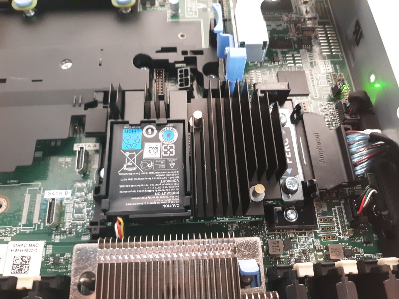 Dell EMC PowerEdge R640 4-Bay Server NO CPU RAM HDD w/ 2x PSU+SF Card+Perc+Cords