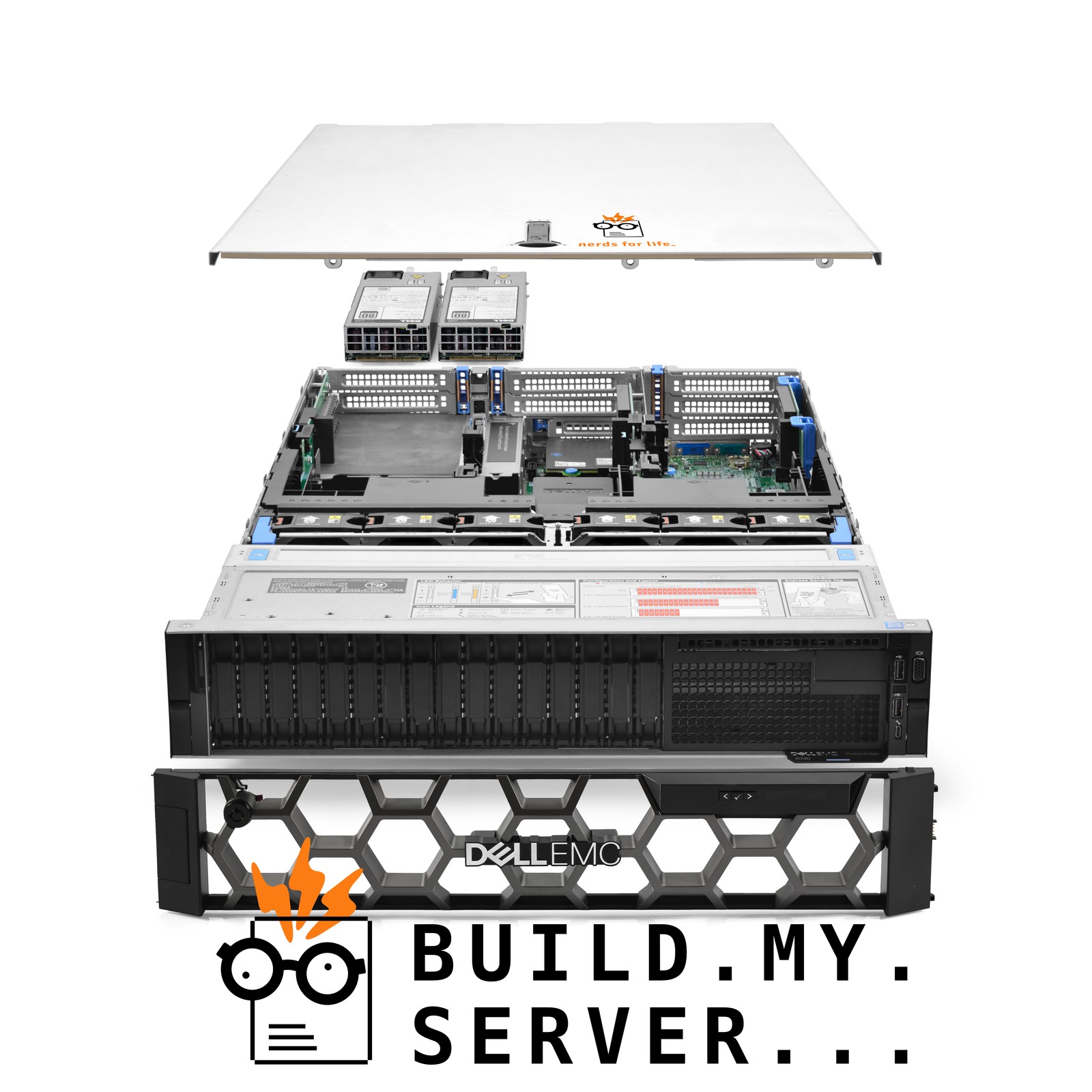 Dell PowerEdge R740 16B SFF Server 2.80Ghz 32-Core 256GB RAM + 56TB SAS 12G SSDs