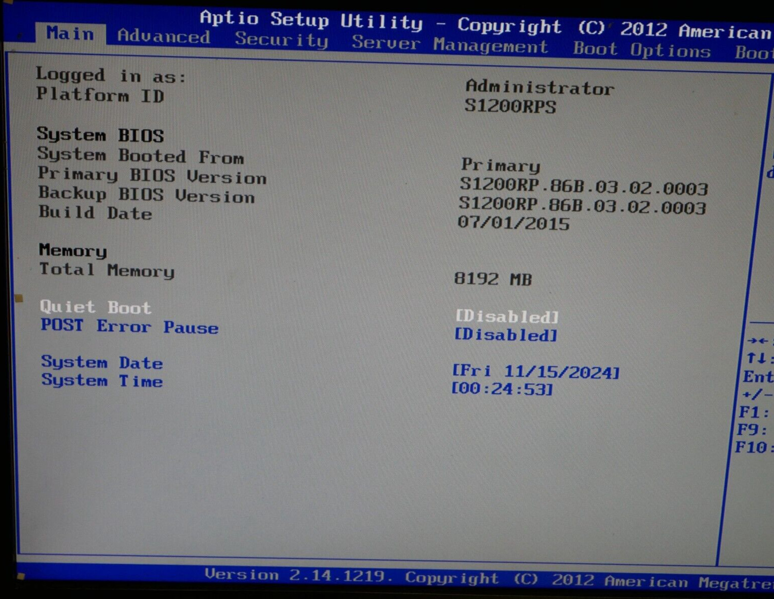 Intel R1000 Intel Xeon E3-1231 v3 @3.40GHz 8GB DDR3 Server *NO HDD* #30