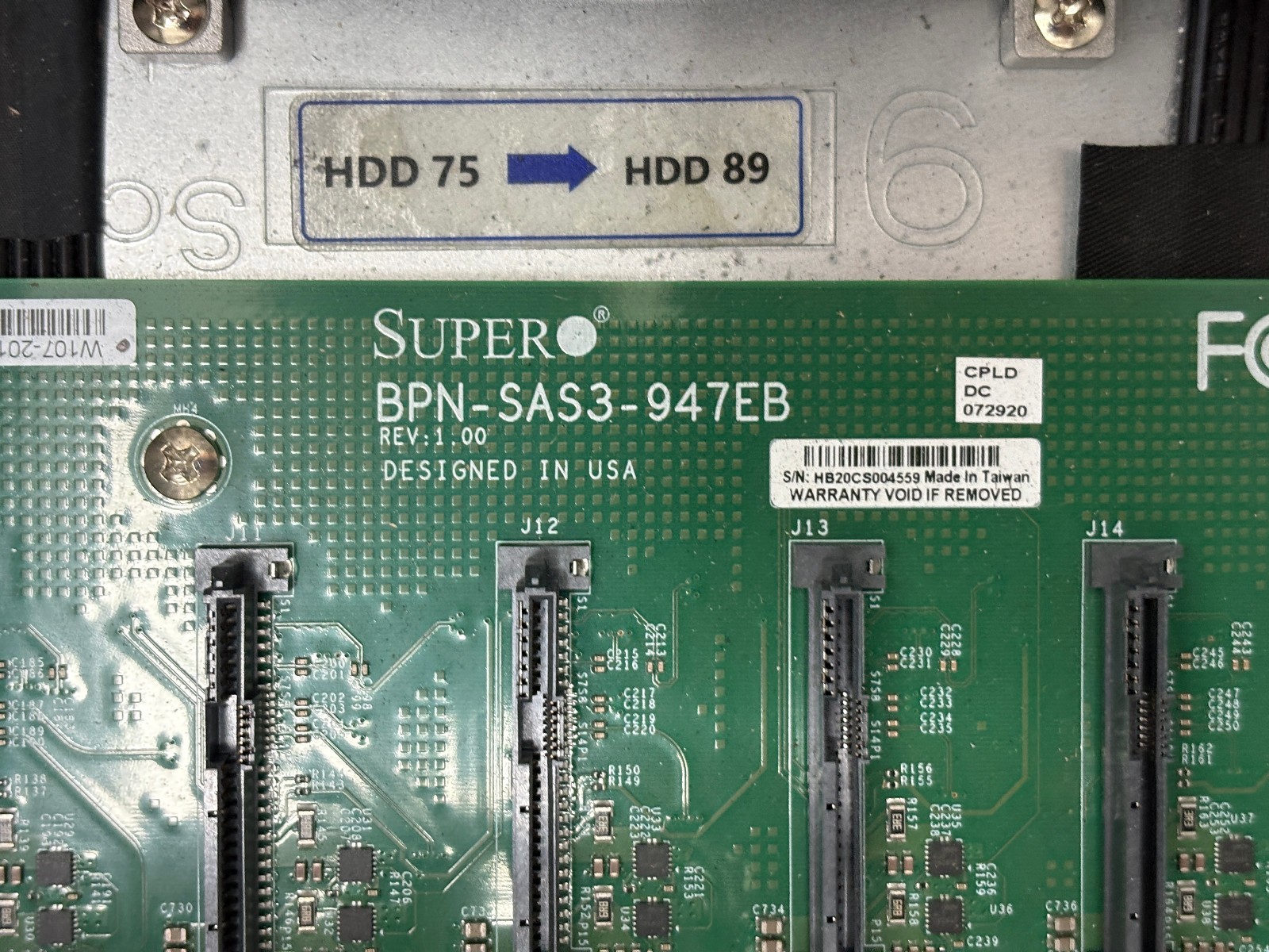 Supermicro 4U 90-Bay Top-Load Enterprise JBOD AI Storage Array – X11DSC Node